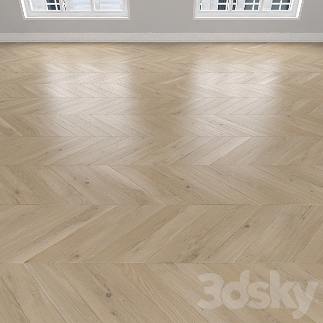 Parquet Oak sand 3 types: herringbone linear chevron. 3ds Max - thumbnail 3