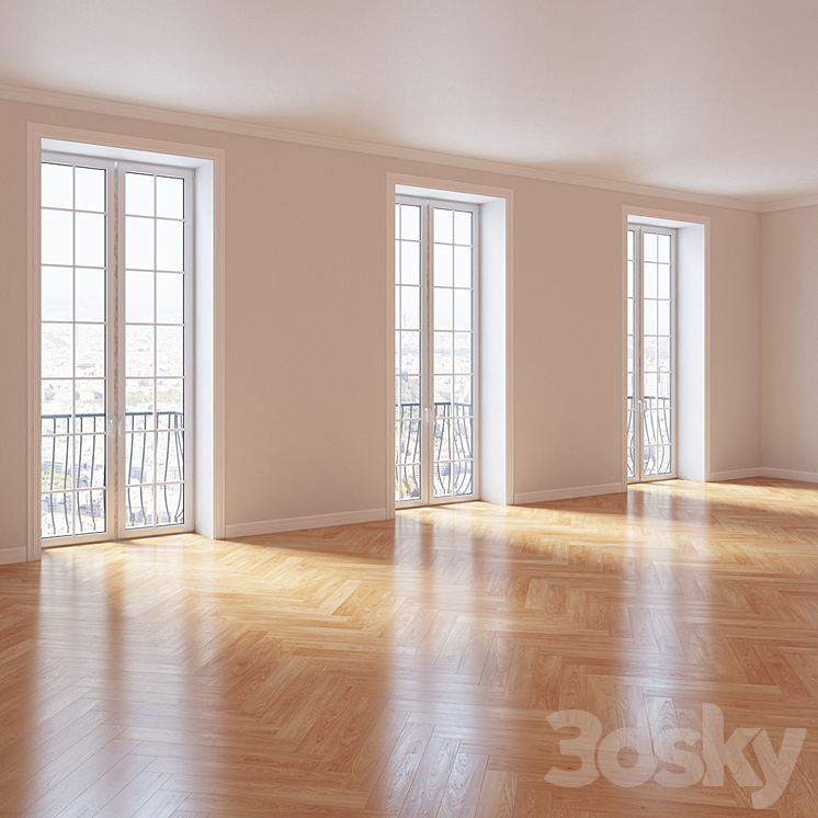 Parquet "Pink oak" 3DS Max - thumbnail 2