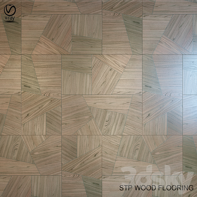 Parquet stp wood flooring WoodDesign 3ds Max - thumbnail 1