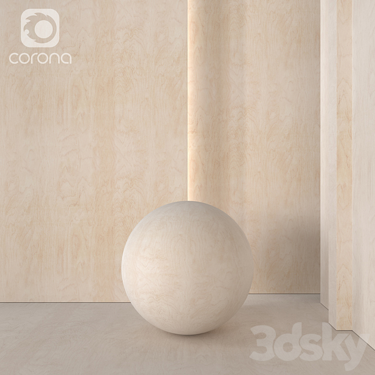 plywood material 3DS Max Model - thumbnail 3