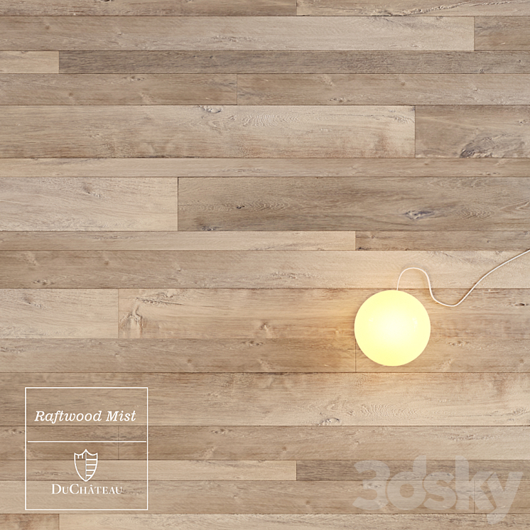 Raftwood Mist wooden floor by DuChateau 3DS Max - thumbnail 1