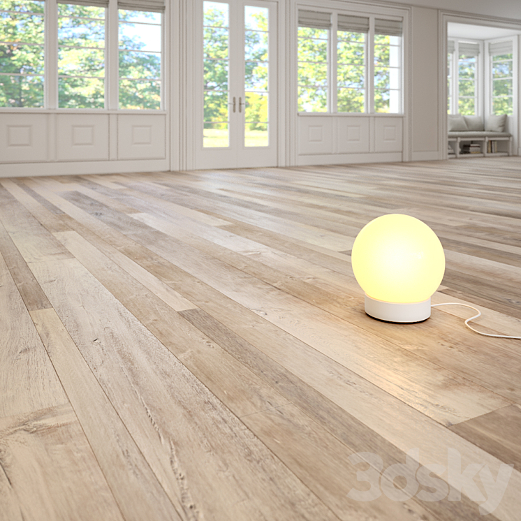 Raftwood Mist wooden floor by DuChateau 3DS Max - thumbnail 2