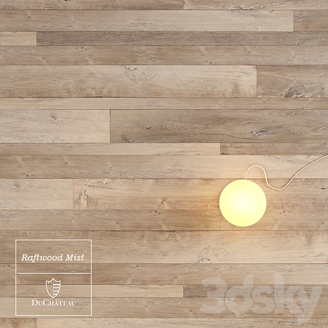 Raftwood Mist wooden floor by DuChateau 3DSMax File - thumbnail 1