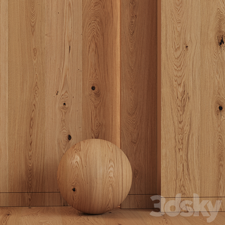 Rustic OAK 01 by devranrahim 3DS Max Model - thumbnail 1