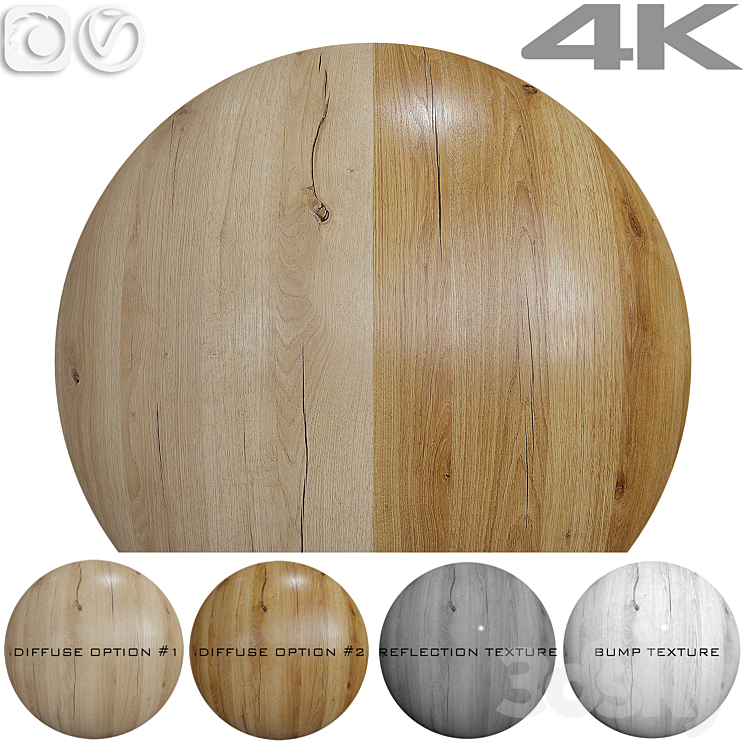 Seamless texture – Oak 3DS Max Model - thumbnail 1