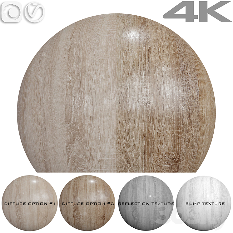 Seamless texture – Oak 3DS Max Model - thumbnail 1