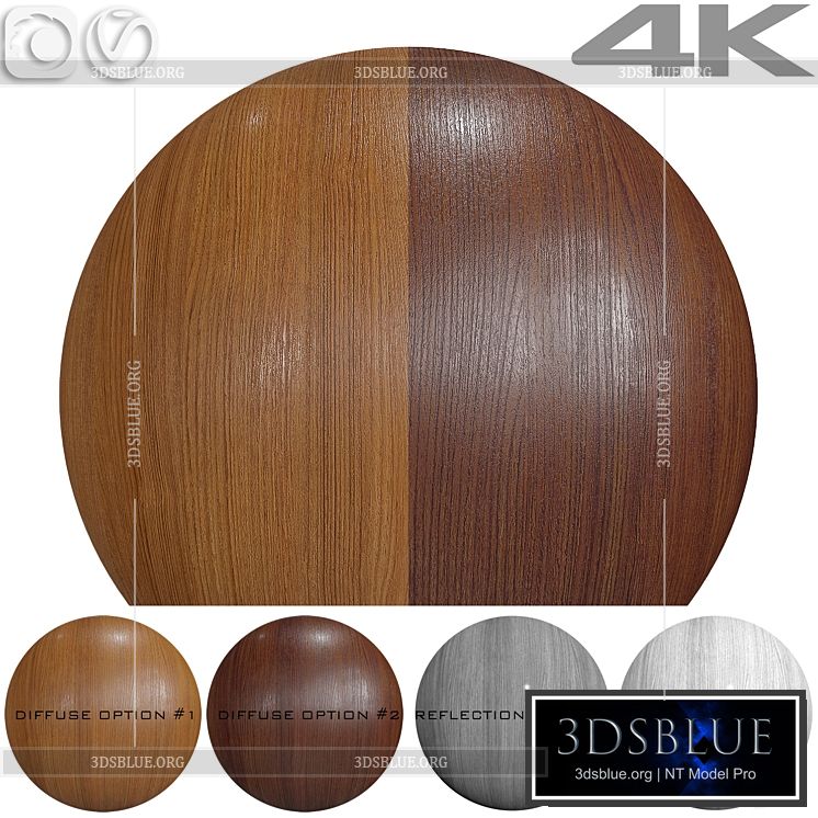 Seamless texture – Teak 3DS Max - thumbnail 3