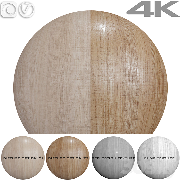 Seamless texture – Walnut 3DS Max Model - thumbnail 1