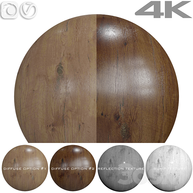 Seamless textures – OAK 3ds Max - thumbnail 1