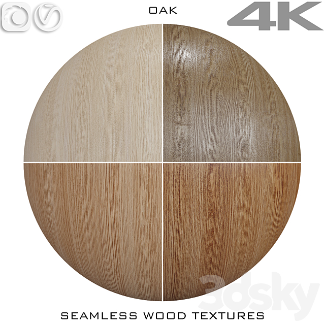 Seamless wood texture – Oak №7 3ds Max - thumbnail 1