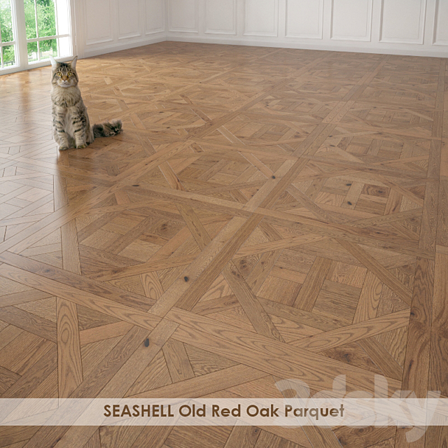 SEASHELL Old Red Oak Parquet 3DSMax File - thumbnail 2