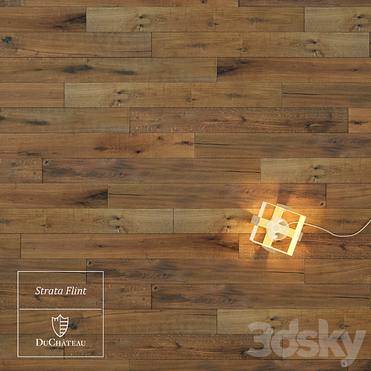 Strata Collection Flint wooden floor by DuChateau 3DS Max - thumbnail 1