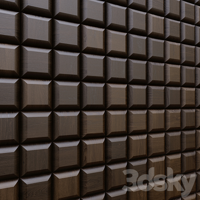 Wall panel 001 3ds Max - thumbnail 3