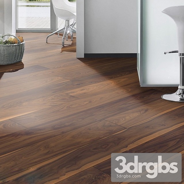 Walnut Wenge Parquet 3dsmax Download - thumbnail 1