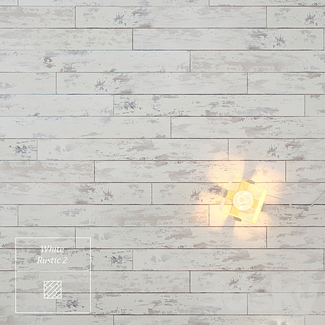 White painted rustic floor 2 3ds Max - thumbnail 1