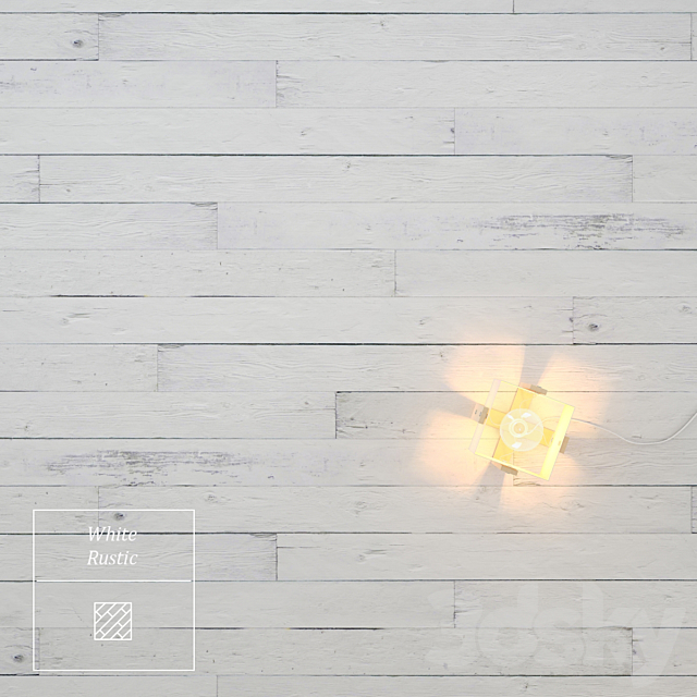 White painted rustic floor 3DSMax File - thumbnail 1