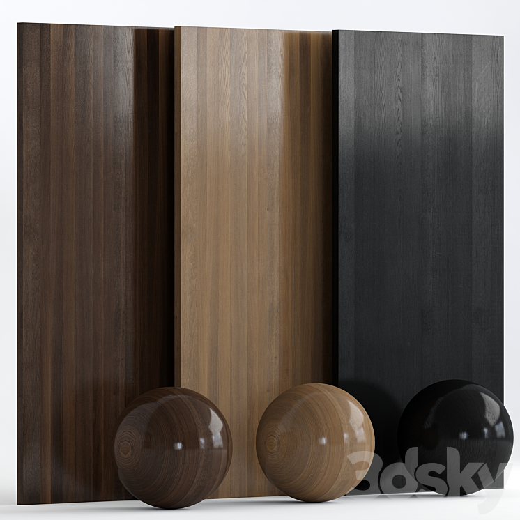 Wood 15 with 3 materials 3DS Max - thumbnail 1