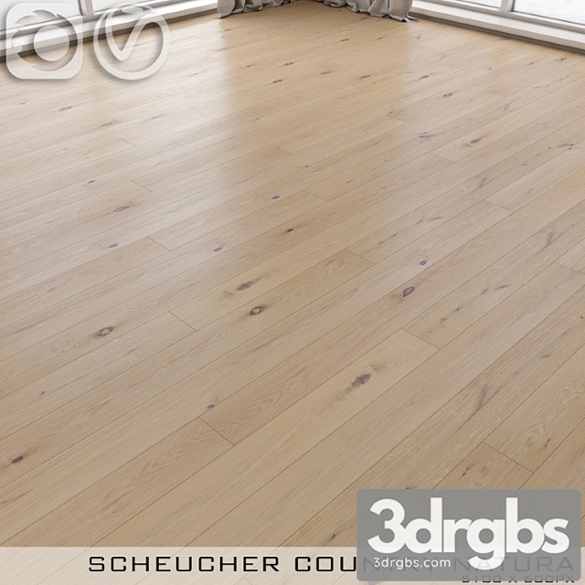 Wood  70 Parquet board scheucher valletta oak country natura 3dsmax Download - thumbnail 1