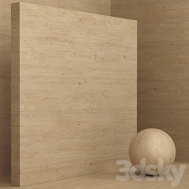 Wood _ oak material (seamless) – set 73 3DS Max Model - thumbnail 2