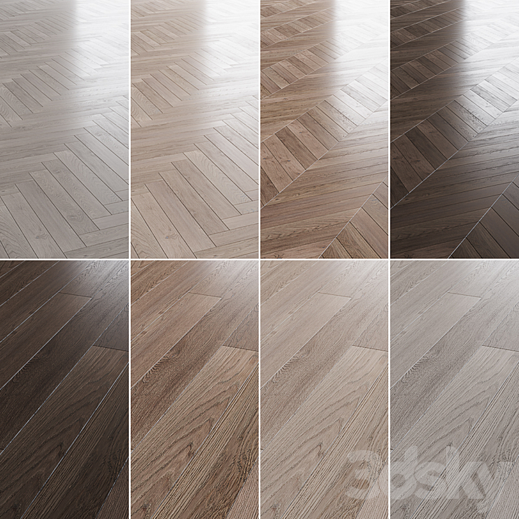 Wood Floor Set_01 3DS Max Model - thumbnail 3