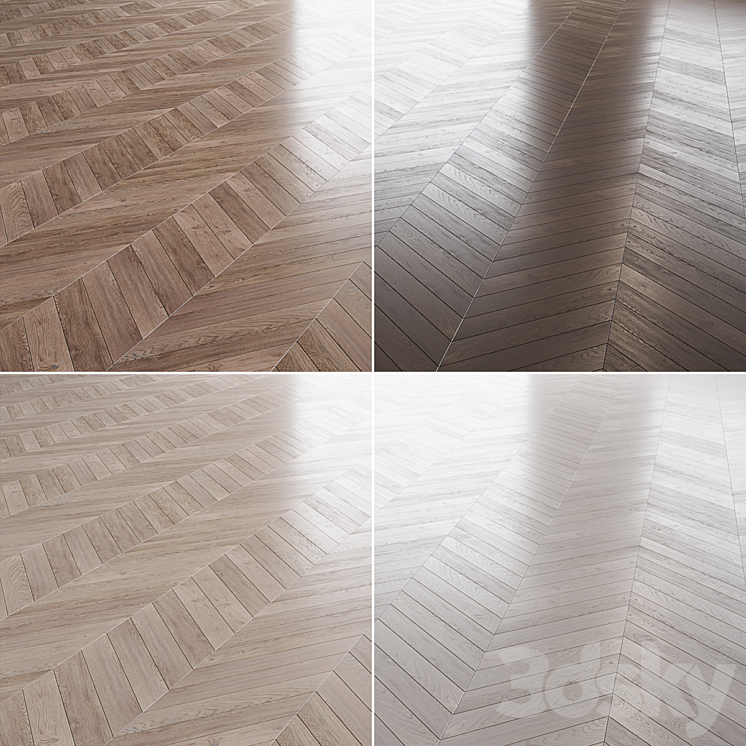 Wood Floor Set_01 3DS Max - thumbnail 2