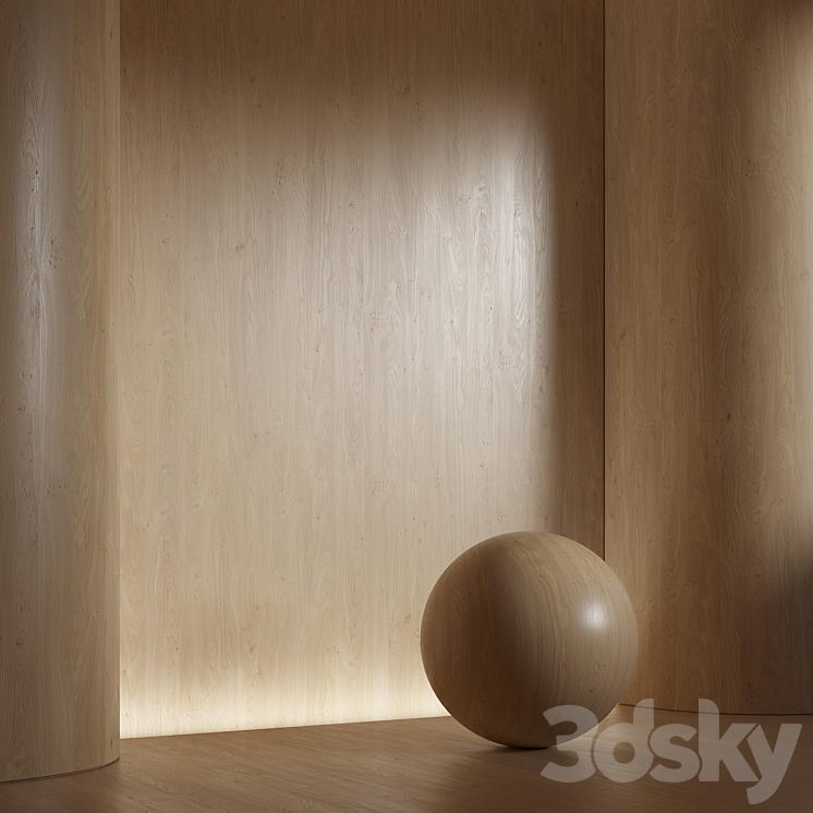 Wood material seamless 40 oak 3DS Max Model - thumbnail 1