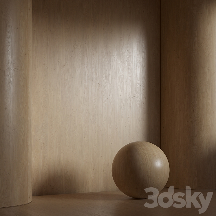 Wood material seamless 40 oak 3DS Max Model - thumbnail 2
