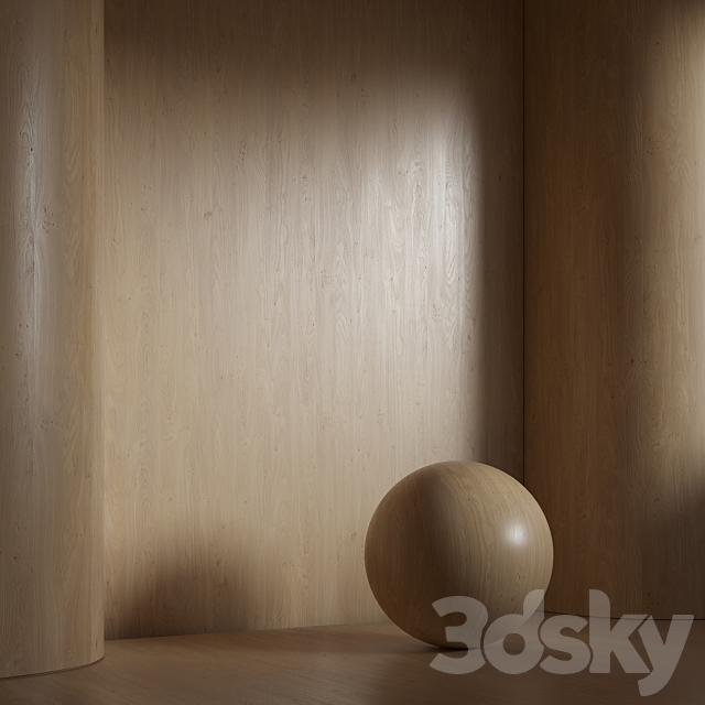 Wood material seamless 40 oak 3DS Max Model - thumbnail 2