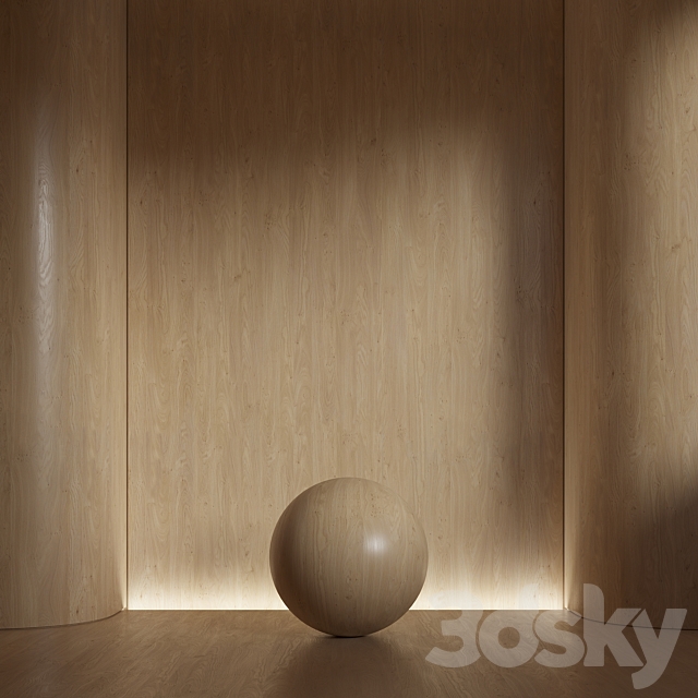 Wood material seamless 40 oak 3DS Max Model - thumbnail 4