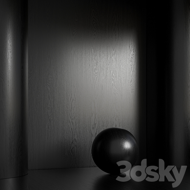 Wood material seamless 47 black 3ds Max - thumbnail 1