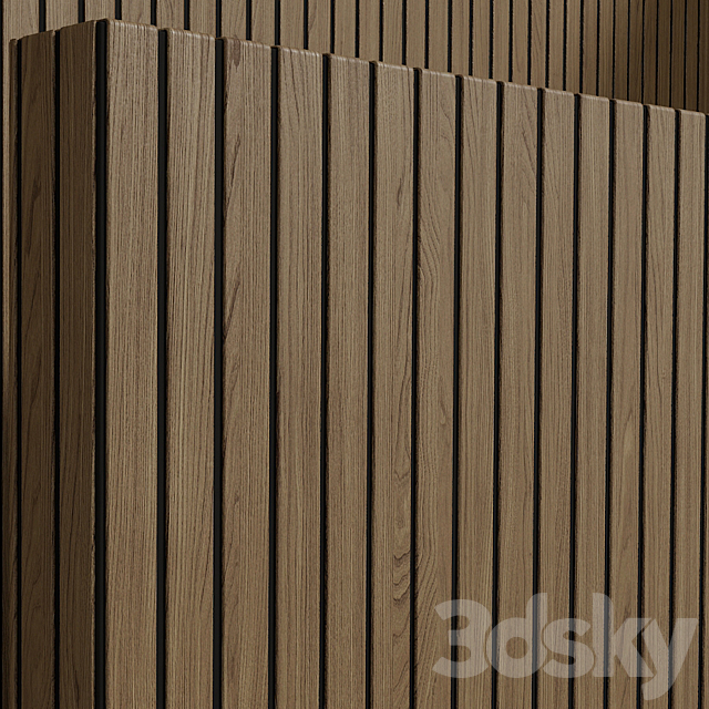 Wood material (seamless) planks – set 128 3ds Max - thumbnail 3