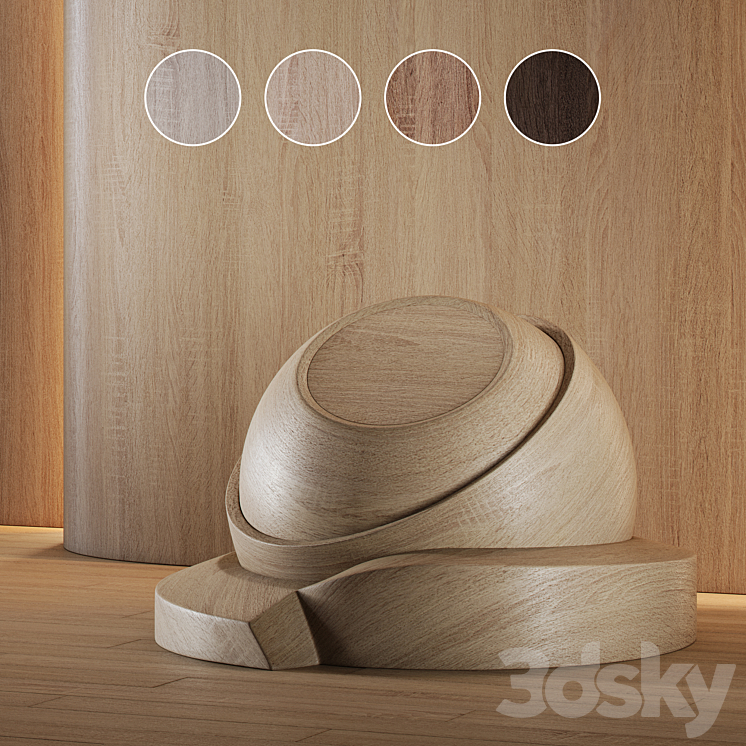 Wood Oak set (seamless) | laminate | Parquet | 05 3DS Max - thumbnail 2