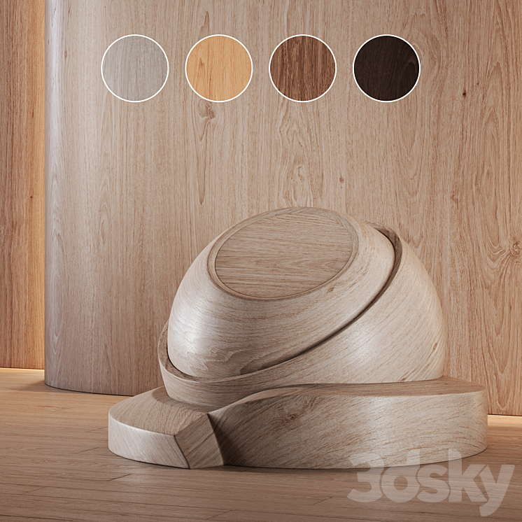 Wood Oak set (seamless) | laminate | Parquet | 07 3DS Max - thumbnail 2