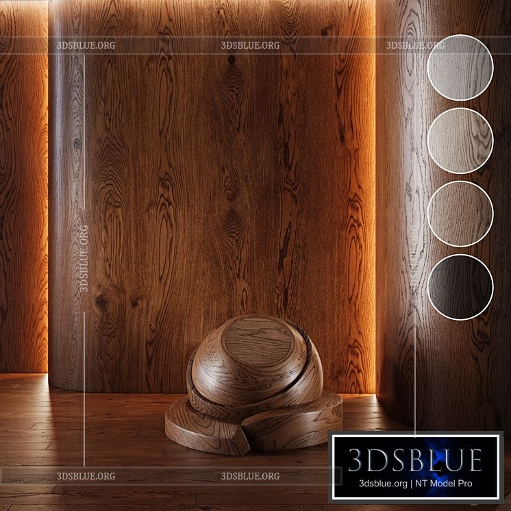 Wood Oak set (seamless) | laminate | Parquet #1 3DS Max - thumbnail 3