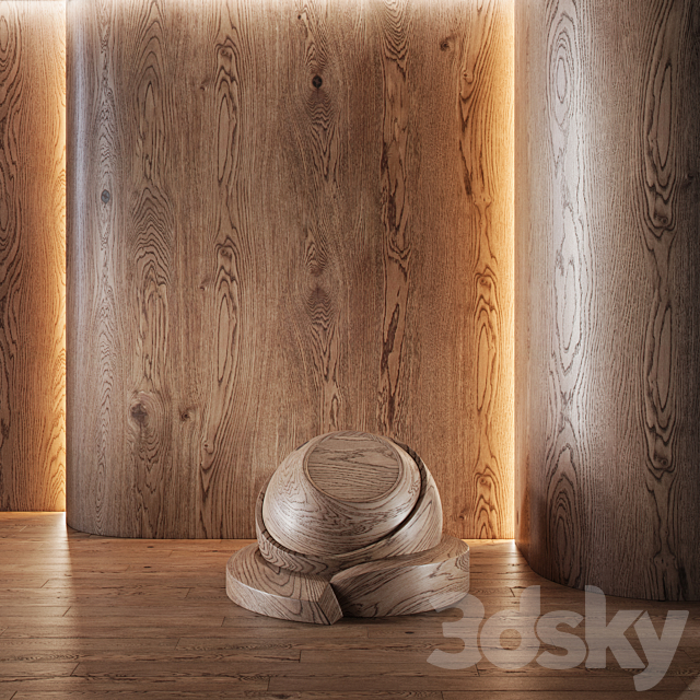 Wood Oak set (seamless) | laminate | Parquet #1 3DS Max Model - thumbnail 4