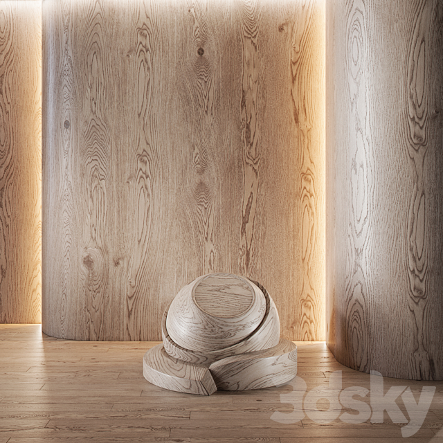 Wood Oak set (seamless) | laminate | Parquet #1 3DS Max Model - thumbnail 5