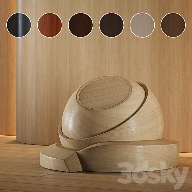 Wood Oak set (seamless) | laminate | parquet | 29 3DS Max Model - thumbnail 2