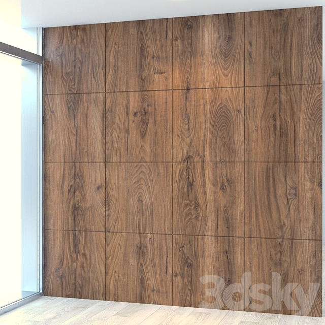 Wood panel 15 3ds Max - thumbnail 1