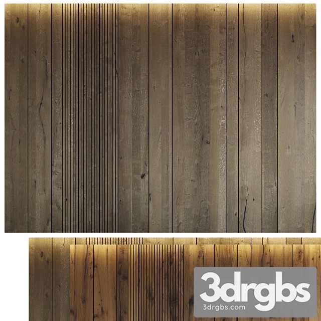 Wood Panel Set 6 3dsmax Download - thumbnail 1