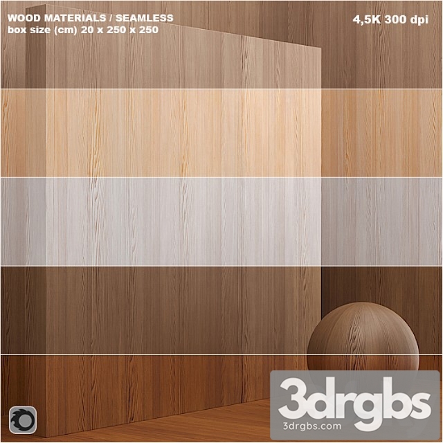 Wood (seamless) – set 29 3dsmax Download - thumbnail 1