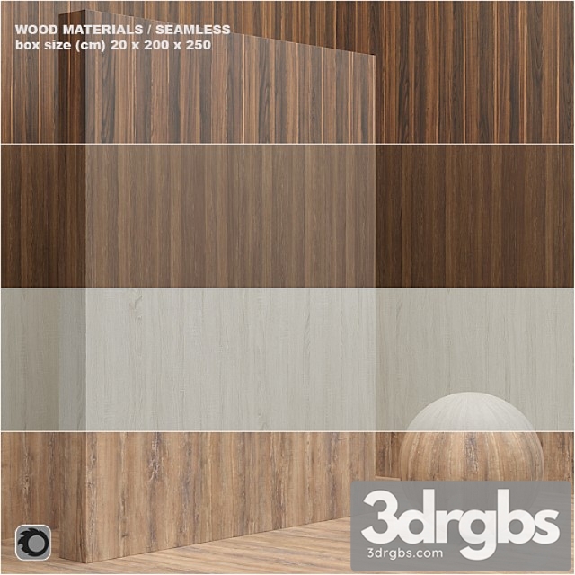 Wood veneer (seamless) – set 11 3dsmax Download - thumbnail 1