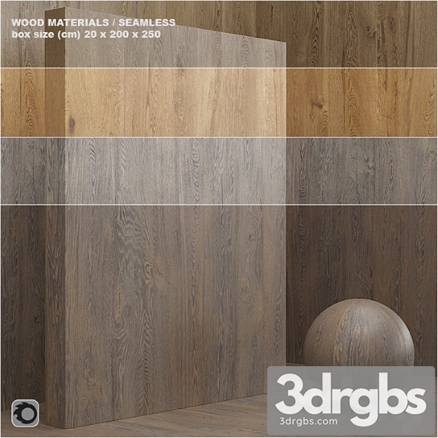 Wood veneer (seamless) – set 14 3dsmax Download - thumbnail 1