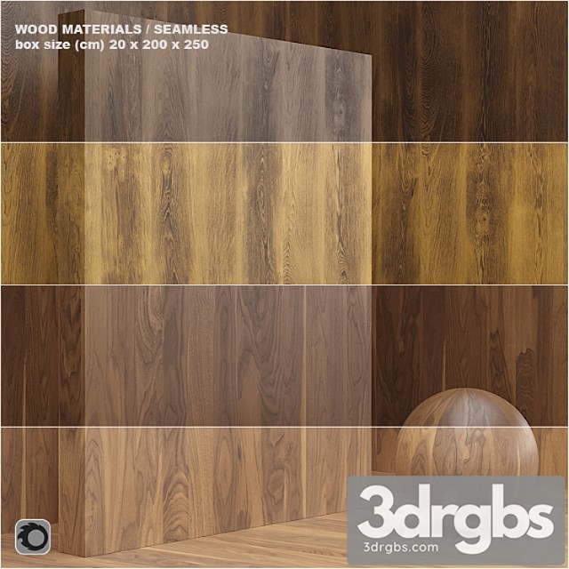 Wood veneer (seamless) – set 15 3dsmax Download - thumbnail 1