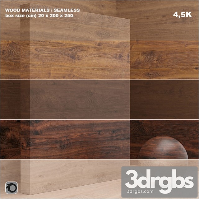 Wood veneer (seamless) – set 25 3dsmax Download - thumbnail 1