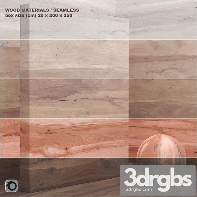 Wood veneer (seamless) – set 26 3dsmax Download - thumbnail 1