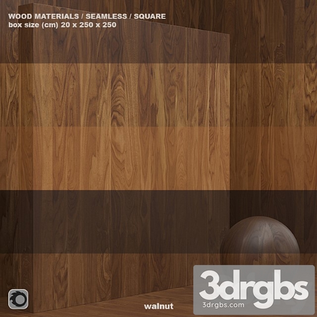 Wood veneer (seamless) – set 46 3dsmax Download - thumbnail 1