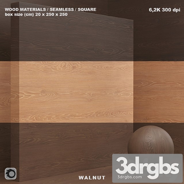 Wood veneer (seamless) – set 47 3dsmax Download - thumbnail 1