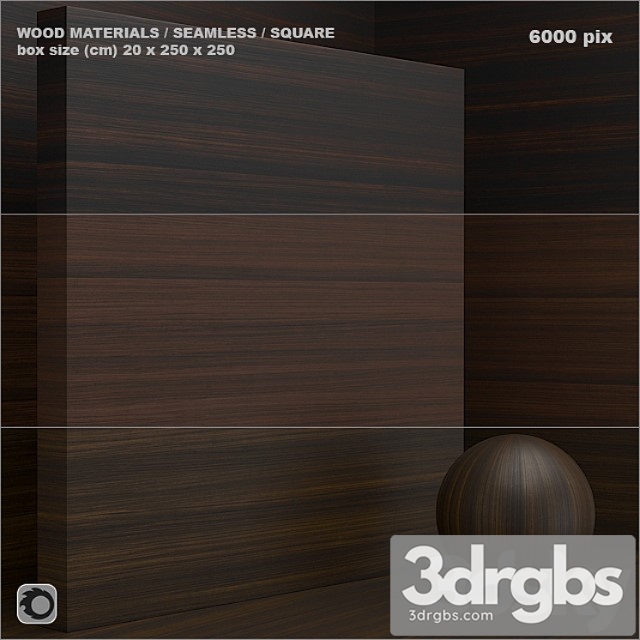 Wood veneer (seamless) – set 58 3dsmax Download - thumbnail 1