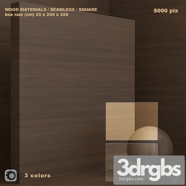 Wood veneer (seamless) – set 62 3dsmax Download - thumbnail 1