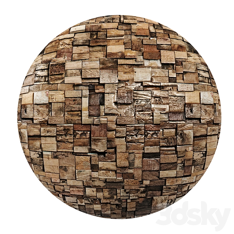 Wood Wall – Days 3DS Max - thumbnail 1